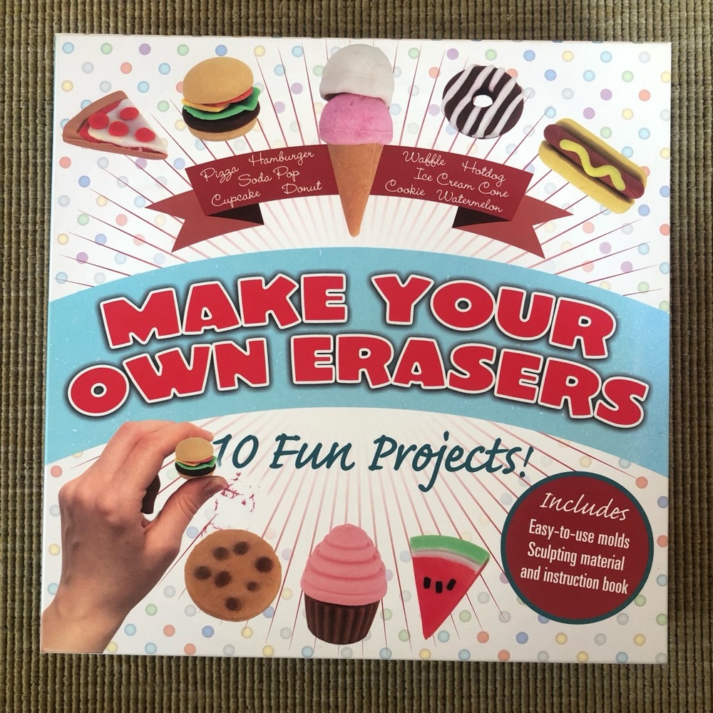 Make Your Own Erasers Craft Project Set 10 Fun Projects